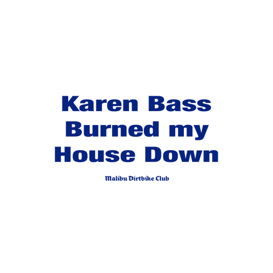 Karen Bass Burned my House Down T