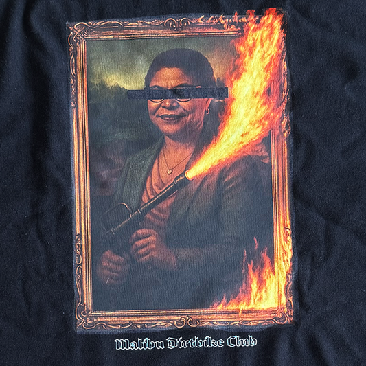 Karen Bass Mona Lisa Portrait Black T